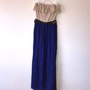 Maxi strapless dress